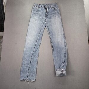 Edwin 505 Jeans Mens Light Wash Distressed Slim Straight Fits 26x34
